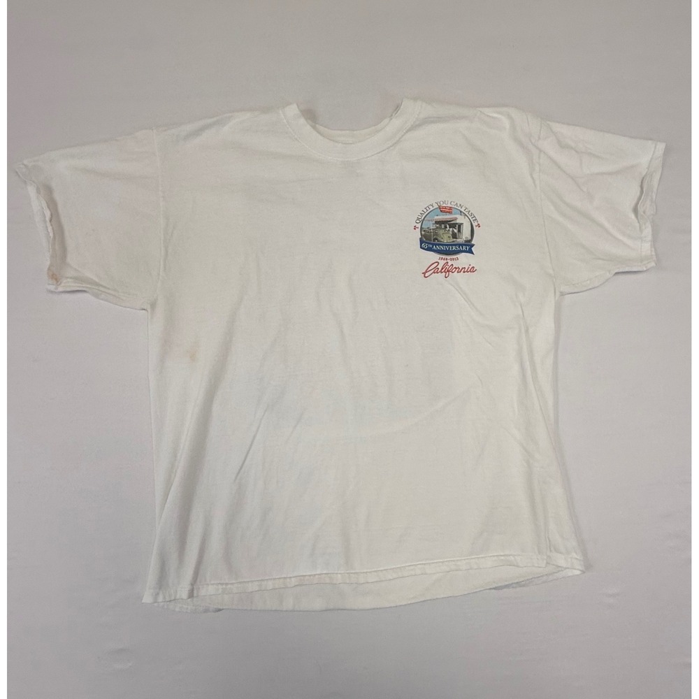 Hanes Beefy T Men's 2XL‎ In N Out Burger California 65th Anniversary T Shirt